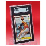 1982 Donruss Baseball Nolan Ryan card #419 Near Mint SGC 7