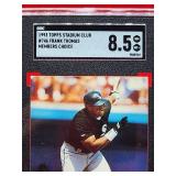 1993 Topps Stadium Club Baseball Frank Thomas Members Choice Card #746 Near Mint-Mint SGC 8.5