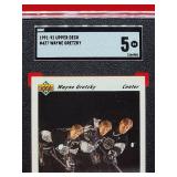 1991-92 Upper deck Hockey Wayne Gretzky Card #437 Excellent SGC 5