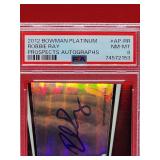 2012 Bowman Platinum Baseball Robbie Ray Prospects Autographs Rookie Card #AP-PR Near Mint-Mint PSA 8