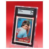 1989 Topps Baseball Pete Rose Card #505 Near Mint SGC 7