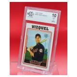 2005 Topps Baseball Omar Vizquel Rookie Card #409 Mint Beckett 10
