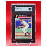 1991 Score Baseball Frank Thomas Card #840 Near Mint-Mint SGC 8