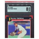 1991 Score Baseball Frank Thomas Card #840 Near Mint-Mint SGC 8