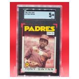 1986 O-Pee-Chee Baseball Tony Gwynn Card Excellent SGC 5