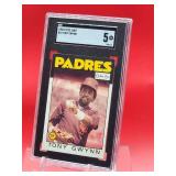 1986 O-Pee-Chee Baseball Tony Gwynn Card Excellent SGC 5