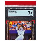 1999 Upper Deck Baseball Mike Piazza Card #151 Near Mint SGC 7