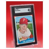 1965 Topps Baseball Jim Bunning Card #20 Very Good-Excellent SGC 4