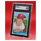 1965 Topps Baseball Jim Bunning Card #20 Very Good-Excellent SGC 4