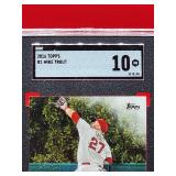 2016 Topps Baseball Mike Trout Card #1 Gem Mint SGC 10