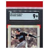 2005 Fleer Authentix Miguel Cabrera Card #60 Mint SGC 9