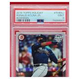 2018 Topps Holliday Baseball Ronald Acuna Jr Bowman Card #THRAJ Mint PSA 9