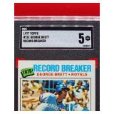 1977 Topps Baseball George Brett Record Breaker Card #231 Excellent SGC 5