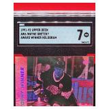 1991-92 Upper Deck Hockey Wayne Gretzky Award Winner Hologram Card #AW6 Near Mint SGC 7