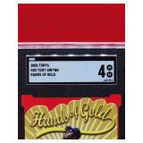 2000 Topps Baseball Tony Gwynn Hands of Gold Card #HG5 Very Good-Excellent SGC 4