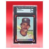 1985 Donruss Baseball Don Mattingly Card #295 Near Mint SGC 7