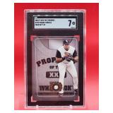 2005 Fleer Baseball Frank Thomas Property of Patchworks Card #7P0 Near Mint SGC 7