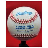 Autographed Baseball by HOF Minnesota Twins Great "Kirby Puckett"