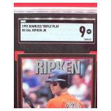 1993 Donruss Baseball Cal Ripken Jr Triple Play Card #3 Mint SGC 9