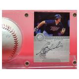 Autographed Baseball and Card by Minnesota Twins Great "Michael Cuddyer"