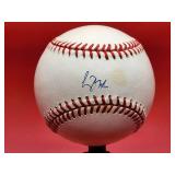 Autographed Baseball by Atlanta Braves HOF Great "Greg Maddux" with COA and Baseball Card