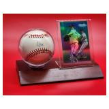 Autographed Baseball by Atlanta Braves HOF Great "Greg Maddux" with COA and Baseball Card