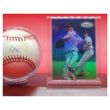 Autographed Baseball by Atlanta Braves HOF Great "Greg Maddux" with COA and Baseball Card