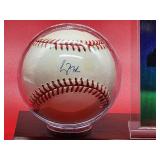 Autographed Baseball by Atlanta Braves HOF Great "Greg Maddux" with COA and Baseball Card