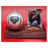 Autographed Baseball Card by Minnesota Twins Great "Michael Cuddyer" with Twins Baseball