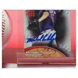 Autographed Baseball Card by Minnesota Twins Great "Michael Cuddyer" with Twins Baseball