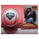 Autographed Baseball Card by Minnesota Twins Great "Michael Cuddyer" with Twins Baseball