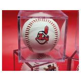 (4) Assorted MLB Commemorative Baseballs