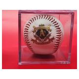 (4) Assorted MLB Commemorative Baseballs