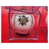 (4) Assorted MLB Commemorative Baseballs