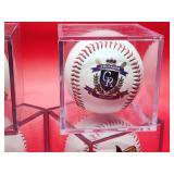 (4) Assorted MLB Commemorative Baseballs