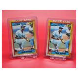 (2) 1990 Topps Baseball White Sox HOF Great "Frank the Hurt Thomas" Rookie Cards # 414