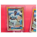 (2) 1990 Topps Baseball White Sox HOF Great "Frank the Hurt Thomas" Rookie Cards # 414