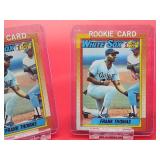 (2) 1990 Topps Baseball White Sox HOF Great "Frank the Hurt Thomas" Rookie Cards # 414