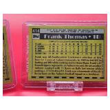 (2) 1990 Topps Baseball White Sox HOF Great "Frank the Hurt Thomas" Rookie Cards # 414