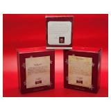 (3) Assorted HOF Players Hallmark Keepsake X-Mas Ornaments