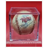 Autographed Baseball by Minnesota Twins Great Marty Cordova