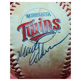 Autographed Baseball by Minnesota Twins Great Marty Cordova