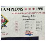 1991 World Series Minnesota Twins Championship Team Plaque