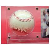 Autographed Baseball by Minnesota Twins Great 1991 A.L. Rookie of the Year "Chuck Knoblauch" with Card