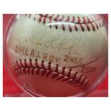 Autographed Baseball by Minnesota Twins Great 1991 A.L. Rookie of the Year "Chuck Knoblauch" with Card