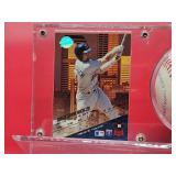 Autographed Baseball by Minnesota Twins Great 1991 A.L. Rookie of the Year "Chuck Knoblauch" with Card