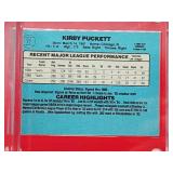 1986 Donruss Baseball Kirby Puckett 2nd Year Card with Collectable Minnesota Twins Baseball
