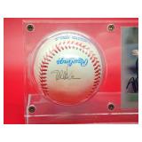 Autographed Baseball and Card by Minnesota Twins Great Todd Walker