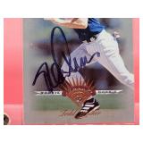 Autographed Baseball and Card by Minnesota Twins Great Todd Walker