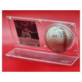 Autographed Baseball and Card by Minnesota Twins Great Todd Walker